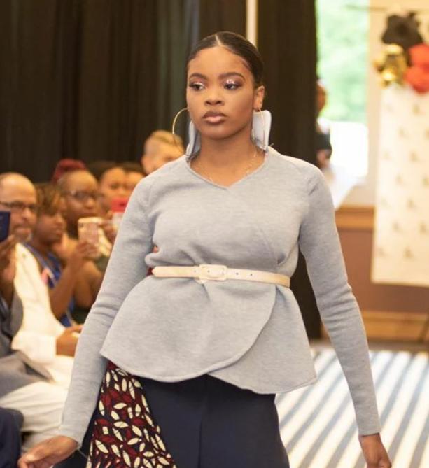 Neoprene Fitted Jacket with Curved Lapels