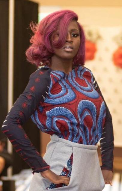 African Print Shirt with Raglan Sleeves