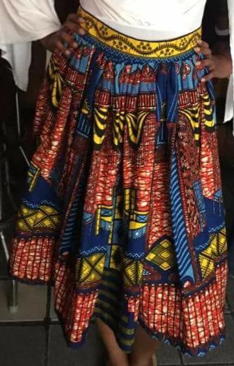 Pick YOUR Print Skirt Gathered Waist Flowing Knee Length