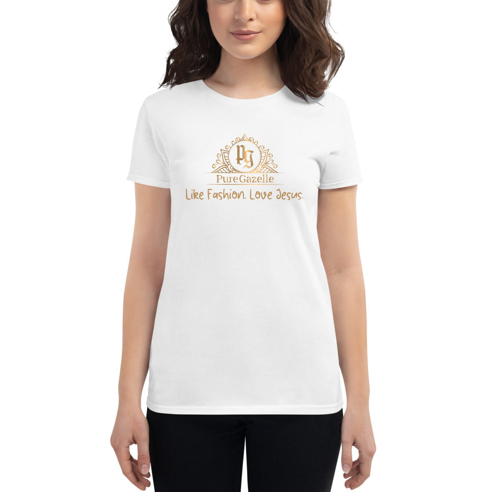 Women's short sleeve t-shirt Pure Gazelle Logo
